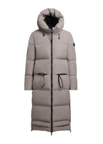Steppmantel Khujo "Steppmantel Aroma-YM", Damen, Gr. XL, grau (greige), Obermaterial: 100% Polyester PES. Obermaterial: Futter: 100% Nylon NY. 100% Polyester PES., M&auml;ntel Steppmantel