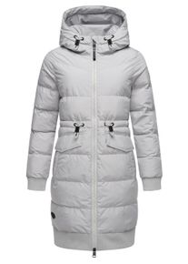 Steppmantel Ragwear "Steppmantel Briosh", Damen, Gr. 3XL, grau (ash), Obermaterial: 100% Polyester PES. Obermaterial: Futter: 100% Polyester PES. 100% Polyester PES., M&auml;ntel Steppmantel