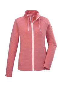 Strickjacke Killtec "KOS 24 WMN FLX JCKT", Damen, Gr. 38, rosa (ros&eacute;), Oberstoff: 100% Polyester, Strickjacken Strickjacke, Damenjacke mit Comfort-Stretch und Kinnschutz, seitliche Taschen