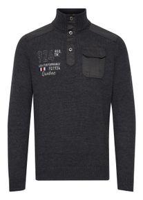 Troyer FQ1924 "Troyer FQErlong", Herren, Gr. L, grau (charcoal mix), Obermaterial: 50% Baumwolle CO. 50% Polyacryl PAN., bedruckt, normal, Pullover Troyer