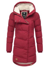 Wintermantel Ragwear "Wintermantel Pavla", Damen, Gr. 3XL, rot (dunkelrot25), Obermaterial: 100% Polyester PES. Obermaterial: Futter: 100% Polyester PES. 100% Polyester PES., M&auml;ntel Wintermantel