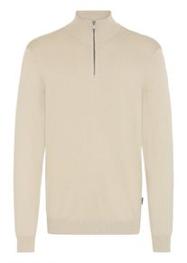 Troyer Blend "Troyer BHDAN", Herren, Gr. XL, grau (plaza taupe), Obermaterial: 70% Viskose CV. 30% Nylon NY., Pullover Troyer
