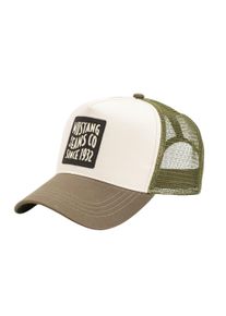 Trucker Cap Mustang, Damen, gr&uuml;n (olive, varied), Materialmix, mehrfarbig, Caps Trucker Cap, Netzeinsatz, Gr&ouml;&szlig;e individuell verstellbar
