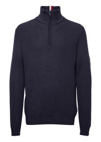 Strickfleece-Pullover FQ1924 "Strickpullover FQKyle", Herren, Gr. XXL, blau (salute), Obermaterial: 95% Baumwolle CO. 5% Polyamid PA., Pullover Strickfleece-Pullover