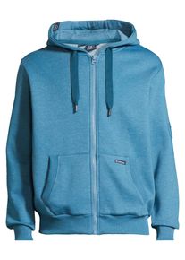 Sweatjacke SALZHAUT "Sweatjacke BREKER", Damen, Gr. XXL, blau (seaport), Obermaterial: 55% Baumwolle CO. 45% Polyester PES., Sweatjacken Sweatjacke