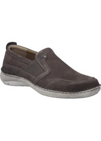 Slipper Josef Seibel "New Anvers 71, granit", Herren, Gr. 44, grau (granit), Obermaterial: 100% Rindsleder Leather cow., Schuhe Slipper