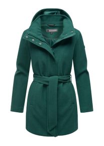 Kurzmantel Marikoo "Kurzmantel Katalinaa 16", Damen, Gr. 3XL, gr&uuml;n (evergr&uuml;n), Obermaterial: 90% Polyester PES. 10% Elasthan EL. Obermaterial: Futter: 100% Polyester PES., M&auml;ntel Kurzmantel