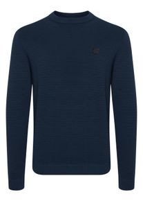!Solid Strickfleece-Pullover SOLID "Strickpullover SDValencia", Herren, Gr. XL, blau (insignia blau), Obermaterial: 100% Baumwolle CO., Pullover Strickfleece-Pullover