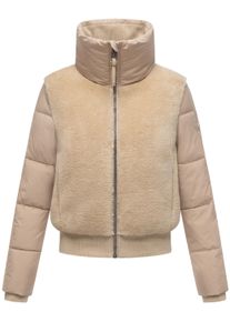 Pl&uuml;schjacke Navahoo "Fleecejacke Teddyzone 14", Damen, Gr. L, beige, Obermaterial: 100% Polyester PES. Obermaterial: 100% Polyester PES. Futter: 100% Polyester PES. 100% Polyester PES., Jacken Pl&uuml;schjacke
