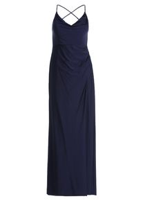 Abendkleid Vera Mont "Abendkleid figurbetont", Damen, Gr. 38, EURO, blau (night sky), 86% Polyamid PA. 14% Elasthan EL., Kleider Abendkleid