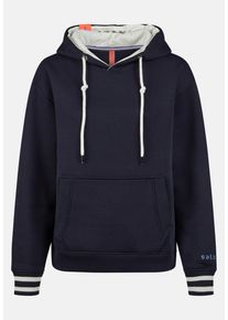 Kapuzenpullover SALZHAUT "Hoodie &Uuml;LKEN", Damen, Gr. XL, blau (navy), Obermaterial: 65% Baumwolle CO. 35% Polyester PES., Pullover Kapuzenpullover