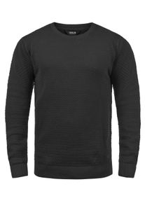 !Solid Rundhalspullover SOLID "Rundhalspullover SDKarl", Herren, Gr. XL, schwarz, Obermaterial: 50% Baumwolle CO. 50% Polyacryl PAN., Pullover Rundhalspullover