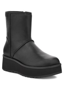 UGG Australia Plateaustiefelette UGG "CITYFUNC MID", Damen, Gr. 6 (37), schwarz, Leder, Schuhe Plateaustiefelette, Schlupfstiefel, Winterstiefel, Boots mit Innen-Rei&szlig;verschluss