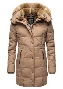 Wintermantel Marikoo "Wintermantel Lieblings Jacke", Damen, Gr. XS, grau (taupe), Obermaterial: 100% Polyester PES. Obermaterial: Futter: 100% Polyester PES. 100% Polyester PES., M&auml;ntel Wintermantel