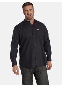 Langarmhemd CHARLES COLBY "Hemd DUKE TANCRED", Herren, Gr. 5XL, weit, schwarz, Obermaterial: 100% Baumwolle CO., Hemden Langarmhemd
