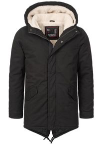 Winterjacke Alessandro Salvarini "A. Salvarini Herren Winter Parka AS138", Herren, Gr. XL, schwarz, Obermaterial: 100% Baumwolle CO., Jacken Winterjacke