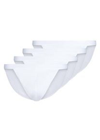 Slip Skiny "Slip 4er Pack", Herren, Gr. L, wei&szlig;, Obermaterial: 100% Baumwolle CO., Unterhosen Slip