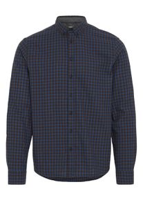 Flanellhemd Blend "Flanellhemd BHATZE SHIRT", Damen, Gr. XXL, N-Gr, blau (atze salute), Obermaterial: 100% Baumwolle CO., Hemden Flanellhemd