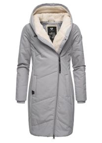 Wintermantel Ragwear "Wintermantel Gordon Long", Damen, Gr. XS, grau (ash grau23), Obermaterial: 74% Baumwolle CO. 26% Nylon NY. Obermaterial: Futter: 100% Polyester PES. 100% Polyester PES., M&auml;ntel Wintermantel