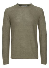 !Solid Strickfleece-Pullover SOLID "Strickpullover SDJarah", Damen, Gr. 3XL, gr&uuml;n (vetiver melange), Obermaterial: 50% Baumwolle CO. 50% Polyacryl PAN., Pullover Strickfleece-Pullover