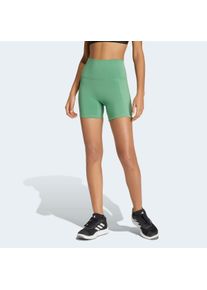 Shorts adidas Performance "W 3SS SCULPT S", Damen, Gr. XXL, L&auml;nge 5, preloved gr&uuml;n, innenbeinl&auml;nge ca. 13 cm, Obermaterial: 80% Polyester, 20% Elasthan, Hosen Shorts