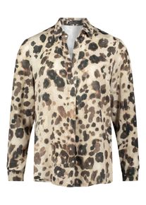 Longbluse Betty Barclay "Longbluse langarm", Damen, Gr. 48, beige (beige, taupe), Obermaterial: 100% Viskose CV., Blusen Longbluse