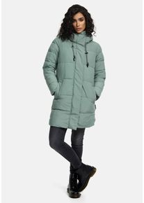 Winterjacke Marikoo "Marikoo Kaituu Damen Winter Steppjacke N008", Damen, Gr. XL, gr&uuml;n (smokey mint), Obermaterial: 100% Polyester PES., Jacken Winterjacke