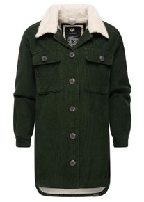 Cordjacke Ragwear "Cordjacke Kyoka", Damen, Gr. XXL, gr&uuml;n (schwarz olive), Obermaterial: 100% Baumwolle CO. Obermaterial: Futter: 100% Polyester PES. 100% Polyester PES., Jacken Cordjacke