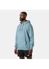 Kapuzensweatshirt Helly Hansen "HH LOGO HOODIE 3.0", Herren, Gr. XL, windy blau, Obermaterial: 100% Baumwolle, Sweatshirts Kapuzensweatshirt, sportliche Passform, mit K&auml;ngurutasche