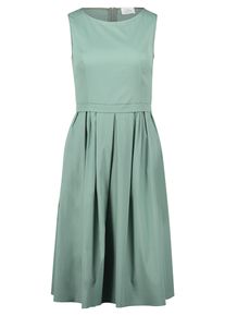 Sommerkleid Vera Mont "Sommerkleid tailliert", Damen, Gr. 46, EURO, gr&uuml;n (salvia gr&uuml;n), 75% Baumwolle CO. 22% Polyamid PA. 3% Elasthan EL., Kleider Sommerkleid