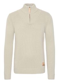 !Solid Troyer SOLID "Troyer SDPetro", Herren, Gr. XL, beige (oyster gre), Obermaterial: 50% Baumwolle CO. 50% Polyacryl PAN., Pullover Troyer