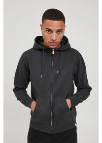 !Solid Kapuzensweatjacke SOLID "Kapuzensweatjacke SDSweat", Herren, Gr. S, grau (dar grau m), Obermaterial: 75% Baumwolle CO. 25% Polyester PES., Sweatjacken Kapuzensweatjacke