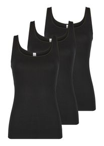 Achselhemd Nina von C. "Damen Achselhemd GOTS Fine Cotton", Damen, Gr. 46, N-Gr, schwarz, Obermaterial: 100% Baumwolle CO(Bio)., Unterhemden Achselhemd