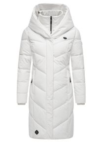 Steppmantel Ragwear "Steppmantel Natalka", Damen, Gr. 3XL, wei&szlig; (sanftes wei&szlig;24), Obermaterial: 100% Polyester PES. Obermaterial: Futter: 100% Polyester PES. 100% Polyester PES., M&auml;ntel Steppmantel