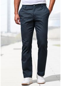 H.I.S. Stoffhose H.I.S "aus leicht elastischer Baumwollmix-Qualit&auml;t", Herren, Gr. 33, L&auml;nge 32, navy, Web, Obermaterial: 53% Baumwolle, 30% Polyester, 15% Viskose, 2% Elasthan, unifarben, regular fit lang, Hosen Stoffhose, bequeme Hose aus leicht elastischer Qualit&auml;t