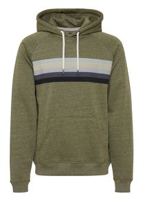 Kapuzenpullover Blend "Hoodie BHSweatshirt", Herren, Gr. S, gr&uuml;n (winter moss), Obermaterial: 60% Baumwolle CO. 40% Polyester PES., gestreift, h&uuml;ftlang, Pullover Kapuzenpullover