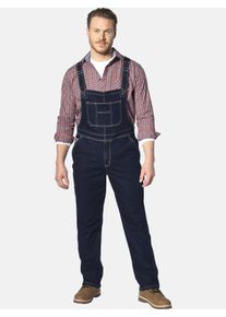 Latzjeans Jan Vanderstorm "Latzhose KEARON", Damen, Gr. 76, N-Gr, blau (dunkelblau), Obermaterial: 98% Baumwolle CO. 2% Elasthan EL., Hosen Latzjeans