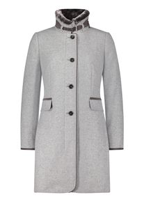 Wolljacke Gil Bret "Wollmantel mit Stehkragen", Damen, Gr. 44, grau (light silber melange), Obermaterial: 70% Wolle mw. 20% Polyamid PA. 10% Polyester PES., Jacken Wolljacke