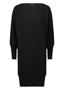 Strickkleid Zero "Strickkleid strukturiert U-Boot Ausschnitt", Damen, Gr. 40, EURO, schwarz (schwarz beauty), Obermaterial: 50% Viskose CV. 30% Polyester PES. 20% Polyamid PA., Kleider Strickkleid