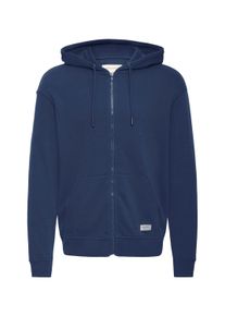 Kapuzensweatjacke Blend "Kapuzenfleecejacke BHMBrilo", Herren, Gr. M, blau (marineblaus), Obermaterial: 60% Baumwolle CO. 40% Polyester PES., Sweatjacken Kapuzensweatjacke