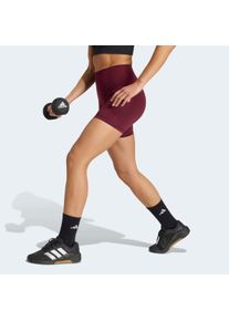 Shorts adidas Performance "W 3SS SCULPT S", Damen, Gr. XXL, L&auml;nge 5, maroon, innenbeinl&auml;nge ca. 13 cm, Obermaterial: 80% Polyester, 20% Elasthan, Hosen Shorts