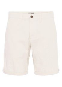 !Solid Shorts SOLID "Shorts SDLoras", Herren, Gr. XXL, N-Gr, wei&szlig; (sanftes wei&szlig;), Obermaterial: 55% Leinen LI. 45% Baumwolle CO., Hosen Shorts