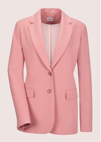 Madeleine Mode Jackenblazer MADELEINE "Blazer Einreihiger Blazer mit Stretchanteil", Damen, Gr. 46, rosa (blassrosa), Obermaterial: 47% Polyester PES. 47% Viskose CV. 6% Elasthan EL., Modern, Blazer Jackenblazer