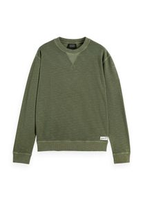 Scotch & Soda Sweatshirt SCOTCH & SODA "Sweatshirt Structured Sweatshirt", Herren, Gr. M, gr&uuml;n, Obermaterial: 97% Baumwolle CO. 3% Polyester PES., Sweatshirts Sweatshirt
