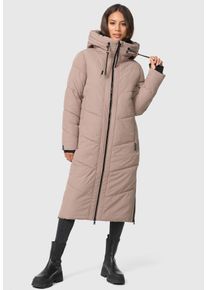 Winterjacke Marikoo "Marikoo Nadaree XVI Damen Winterjacke B979", Damen, Gr. XS, grau (taupe grau), Obermaterial: 100% Polyester PES., Jacken Winterjacke