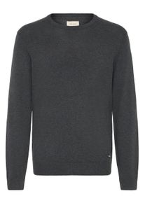 Strickfleece-Pullover Blend "Strickpullover BHWeba", Herren, Gr. L, grau (charcoal mix), Obermaterial: 78% Viskose CV. 22% Polyester PES., Pullover Strickfleece-Pullover