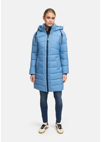 Winterjacke Marikoo "Marikoo Kaltn&auml;schen Damen Winter Steppmantel Jacke N075", Damen, Gr. XL, blau (powder blau), Obermaterial: 100% Polyester PES., Jacken Winterjacke
