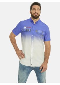Kurzarmhemd Jan Vanderstorm "Kurzarmhemd ODDI", Herren, Gr. 5XL, weit, blau (royal blau), Obermaterial: 100% Baumwolle CO., Hemden Kurzarmhemd