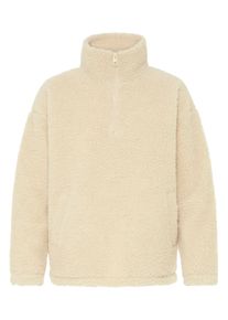 Fleecejacke oxmo "Fleecejacke OXTOLIRONE", Damen, Gr. L, beige (oyster), Obermaterial: 100% Polyester PES., Jacken Fleecejacke