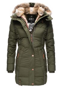 Wintermantel Marikoo "Wintermantel Lieblings Jacke", Damen, Gr. XS, gr&uuml;n (olive), Obermaterial: 100% Polyester PES. Obermaterial: Futter: 100% Polyester PES. 100% Polyester PES., M&auml;ntel Wintermantel